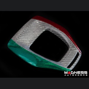 Alfa Romeo Giulia Shift Gate Trim Panel - Carbon Fiber - Italian Theme - 2020+ - Feroce Carbon